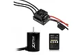 ZTW Beast G2 60A ESC, brushless motor, and programming card set on a white background.