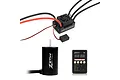 ZTW Beast G2 120A ESC, brushless motor, and programming card on a white background.