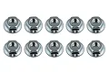 Team Associated Silver Steel 4mm Flanged Serrated Nuts 12Pcs 91826