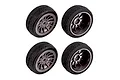 Team Associated 1.9" Apex2 Tyres on Grey Rims - Glued Wheels 2Pcs 31909