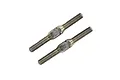 Two Yeah Racing 64 Titanium 3x28mm turnbuckles shown against a white background.