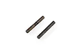Two metal suspension arm pins for an RC car, shown against a plain white background.