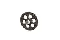 ARRMA 59T 0.5Mod metal spur gear for RC vehicles, featuring a six-hole design and a central hexagonal mounting hole.