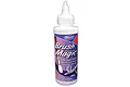 A 125ml bottle of Deluxe Materials Brush Magic brush cleaner with a white cap and blue and purple label.