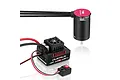 Hobbywing Quicrun G2 10BL120 ESC and 3660 brushless motor combo set on a white background.