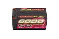 Gens Ace Redline 2.0 6000mAh 15.2V LiPo-HV hard case battery with black casing and red and yellow branding.