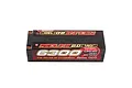 Gens Ace Redline 2.0 6300mAh 15.2V 140C LiPo-HV hard case battery pack with red and black branding.