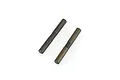 Two cylindrical metal hinge pins for RC cars, shown against a plain white background.
