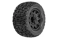 Pro-Line 2.8" Bonesaw MT Tyres on Black Raid Rims - Glued Wheels 2Pcs PRO1023910