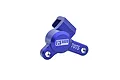 A blue anodized aluminium rear brake caliper for an RC motorcycle, featuring the GPM Racing logo and 7075 marking.