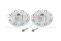 Two silver GPM Racing aluminium 12mm brake disc wheel hexes with two small metal pins, displayed on a white background with a faint watermark.