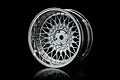 MST 1.9" 501 Off-Set Changeable Silver/Flat Silver Rims 4pcs 832103FS