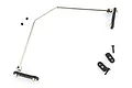 HSP front sway bar set including metal sway bar, plastic arms, and small mounting hardware on a white background.
