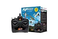 RealFlight Trainer Edition RC flight simulator box with included Spektrum SLT6 transmitter controller shown in front.