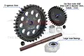 GPM Carbon Steel 33T Spur & 30T Pinion 1.5Mod Gear Set TXM3033TS-BK