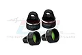 GPM Aluminium Shock Caps 4Pcs - Black SLEDP/CAPN-BK