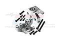 GPM Aluminium Front Spindle Set 2Pcs - Silver LMT021N-S