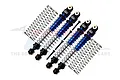 GPM Aluminium 49mm Front & Rear Shock Absorbers 4Pcs - Blue & Black AX24049FR-B-BK