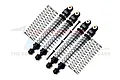 GPM Aluminium 49mm Front & Rear Shock Absorbers 4Pcs - Silver & Black AX24049FR-S-BK