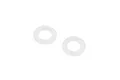 Two small, translucent white O-rings for RC differential maintenance.