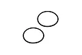 Two black rubber O-rings for RC car differential maintenance isolated on a white background.