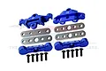 GPM Aluminium Front & Rear Lower Suspension Arm Tie Bar Set - Blue TXMS089FRN-B