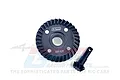 GPM Racing steel 33T differential bevel gear and 12T pinion gear set for RC cars, featuring a black finish and branded markings.