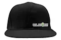 A black flat bill baseball cap featuring the Element RC logo embroidered in white and green on the front panel.