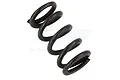A single black metal coil spring for an RC steering servo saver, shown against a white background.