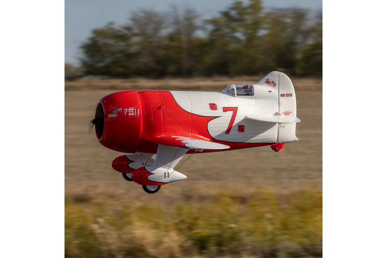 E-Flite Gee Bee R-2 1.0m RC Plane BNF with AS3X and SAFE Technology