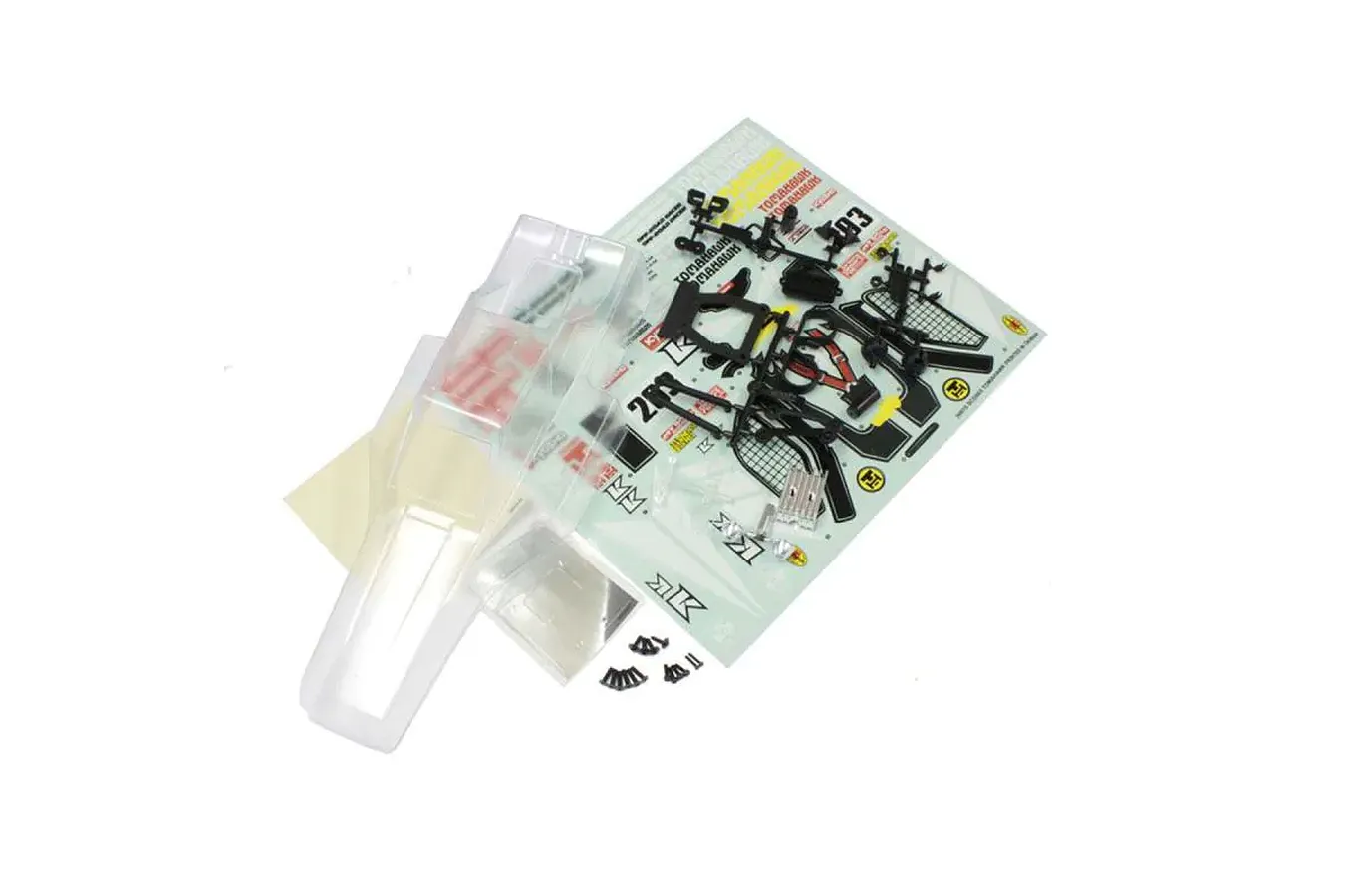 Kyosho 1/10 Tomahawk Unpainted Body Shell w/ Decal Sheet