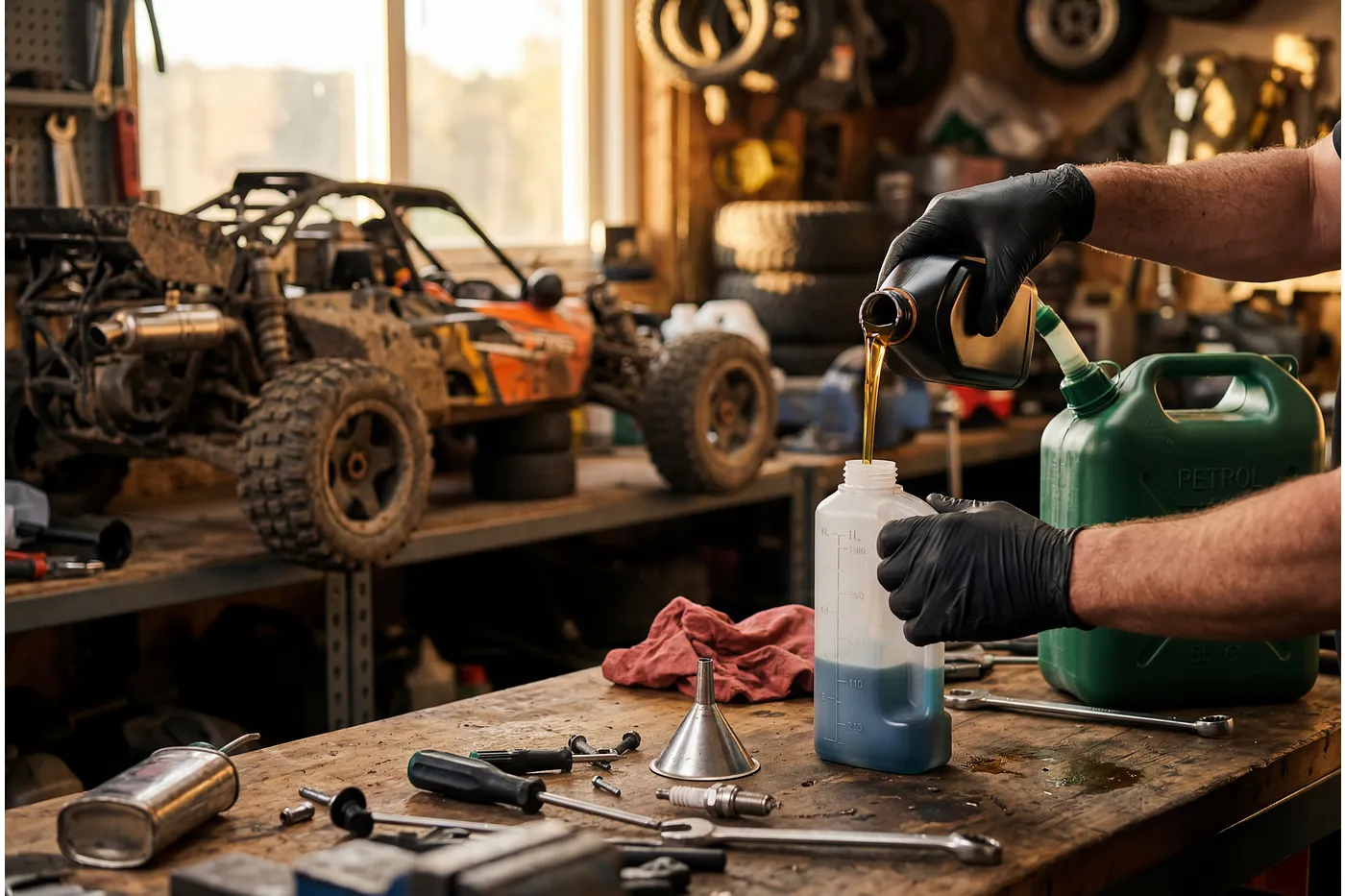 How to Mix 2 Stroke Fuel for Petrol RC Cars