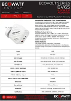 EcoWatt EcoVolt 65W Fact Sheet