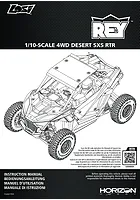 Losi RZR Rey Pro R Polaris 4X4 RC Buggy Manual