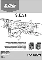 E-Flite 900mm S.E.5a BNF RC Plane Instruction Manual