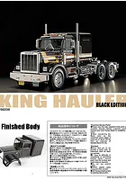Tamiya King Hauler RC Truck Manual - Black