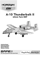 E-Flite A-10 Thunderbolt II RC Plane Instruction Manual