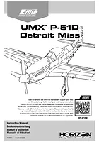 E-Flite UMX P-51D Mustang Detroit Miss 500mm BNF Manual