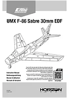 E-Flite UMX F-86 Sabre BNF Instruction Manual