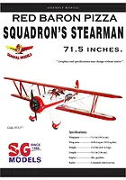 Seagull Red Barron Pizza Squadron Stearman 1.8m Warbird Kit Manual