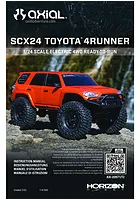 Axial SCX24 Toyota 4Runner RC Rock Crawler Manual