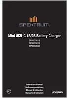 Spektrum 2S PH2.54 500mAh USB-C LiPo Charger Instruction Manual