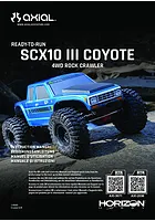 SCX10 III Coyote RC Rock Crawler Instruction Manual
