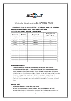 Team Powers Actinium V5S Stock Spec 21-5T Sensored Brushless Motor Instruction Manual