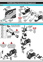 Team Associated RC10T7 RC Truggy 3-Gear Conversion Kit Supplement