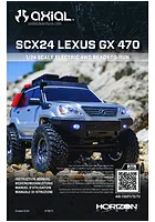 Axial SCX24 Lexus GX 470 RC Rock Crawler Manual
