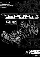 HPI RS4 Sport 3 Vaughn Gittin Jr. 1969 Ford Mustang RC Drift Car Manual