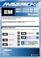 Maverick MSC-4516-BL / MSC-6016-BL ESC Manual