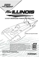 Pro Boat Miss Illinois U-34 RC Boat 34 inch Instruction Manual