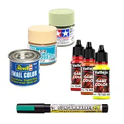 Hand Brushing Paints for Model Kits